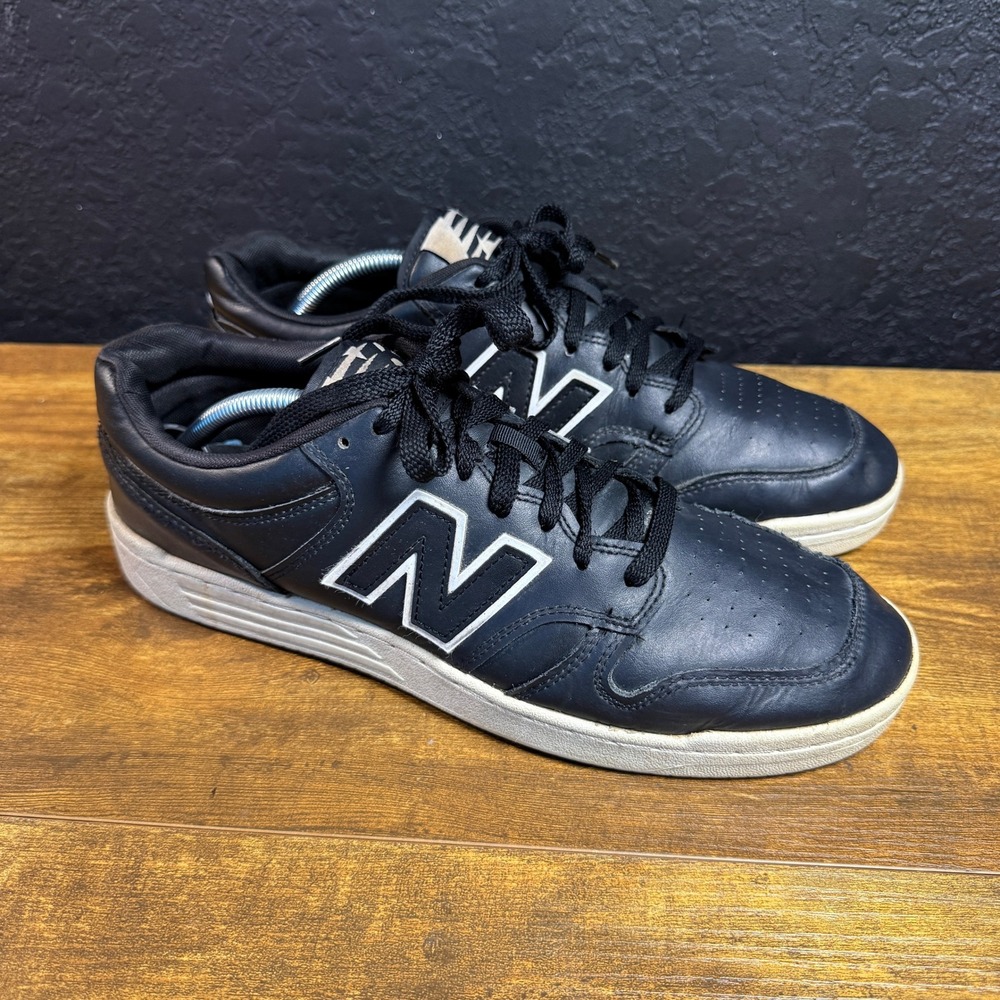 New Balance 480 BB480 Black‎ Leather Basketball Sneakers Mens Size 10.5